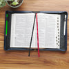 The Plans Modern Blue Grid Faux Leather Bible Cover - Jeremiah 29:11