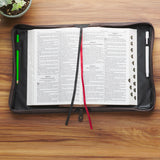 The Plans Cocoa Brown and Taupe Faux Leather Classic Bible Cover - Jeremiah 29:11