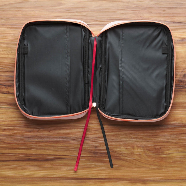 Trust in the Lord Peach Floral Faux Leather Fashion Bible Cover - Proverbs 3:5