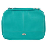 Two-Fold Turquoise Faux Leather Organizer Bible Cover