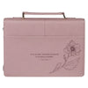 Always Be Joyful Dusty Mauve Faux Leather Fashion Bible Cover - 1 Thessalonians 5:16