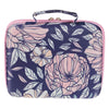 Everything Beautiful Navy Floral Two-fold Organizer Bible Case - Ecclesiastes 3:11