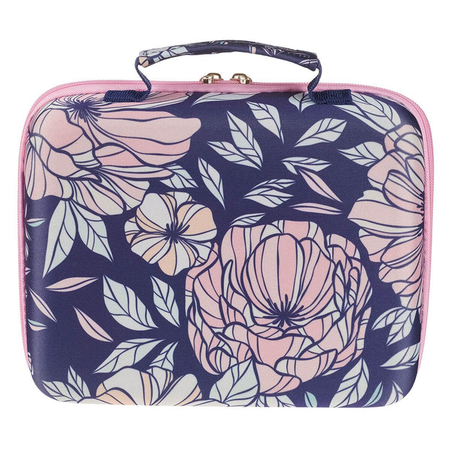 Everything Beautiful Navy Floral Two-fold Organizer Bible Case - Ecclesiastes 3:11