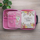 All Things Are Possible Navy Two-fold Organizer Bible Case - Matthew 19:26