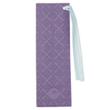 Strength and Dignity Hummingbird Purple Faux Leather Bookmark - Proverbs 31:25