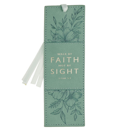 The Plans Cocoa Brown and Taupe Faux Leather Bookmark - Jeremiah 29:11