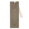 Amazing Grace Taupe Faux Leather Bookmark - Isiah 53:5