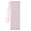 Bless and Keep You Blush Floral Faux Leather Bookmark - Numbers 6:24 - KI Gifts Christian Supplies