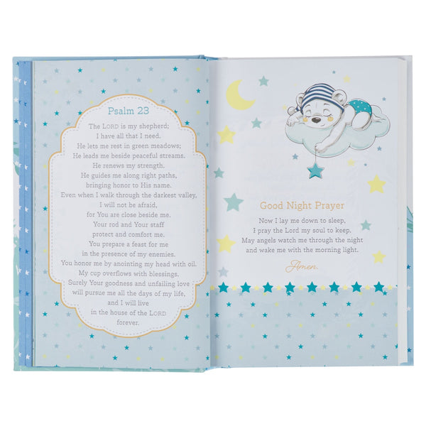 Blue Hardcover NLT Keepsake Bible for Boys