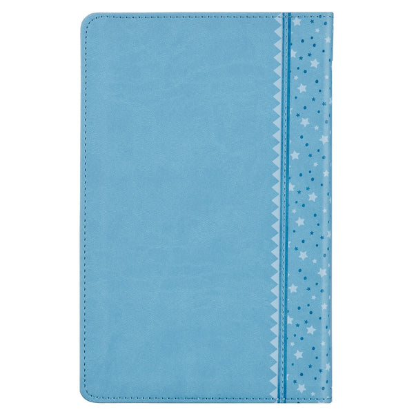 Blue Faux Leather NLT Keepsake Bible for Boys