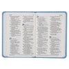 Blue Faux Leather NLT New Testament Keepsake Bible for Boys