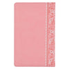 Pink Faux Leather NLT Baby Keepsake Bible for Girls