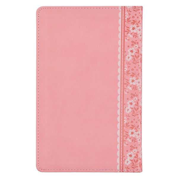 Pink Faux Leather NLT Baby Keepsake Bible for Girls