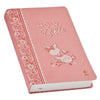 Pink Faux Leather NLT New Testament Keepsake Bible for Girls