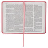 Pink Faux Leather NLT New Testament Keepsake Bible for Girls