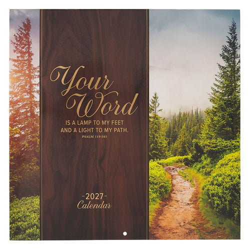 2027 Your Word Large Wall Calendar - Psalm 119:105