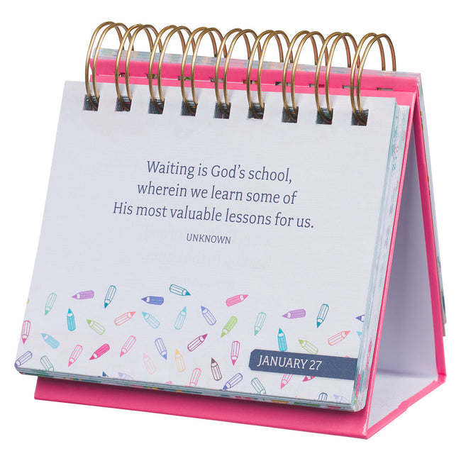 Blessings for a Great Teacher Perpetual Desktop Calendar