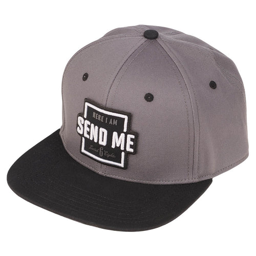 Send Me Gray and Black Snapback Baseball Cap - Isaiah 6:8