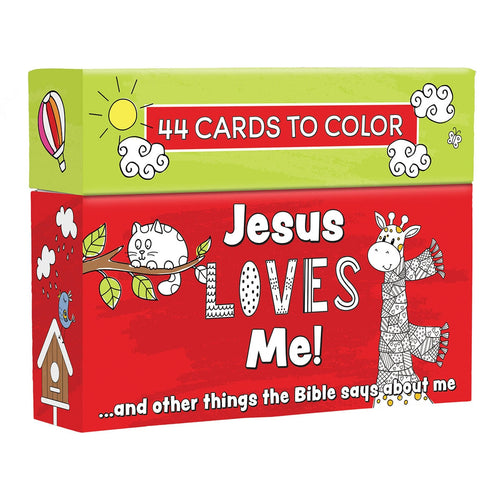 Jesus Loves Me Boxed Coloring Cards - KI Gifts Christian Supplies