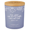 I Will Not Fear Lavender and Sage Candle in a Glass Jar - Psalm 118:6 - KI Gifts Christian Supplies