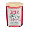 Jesus is the Reason Scented Candle in a Glass Jar  - KI Gifts Christian Supplies