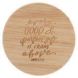 Every Good and Perfect Gift Rainwater Lotus Scented Candle - James 1:17