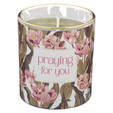 Praying for You Palo Santo and Thyme Scented Candle in a Glass Jar - KI Gifts Christian Supplies