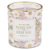 Bless and Keep You Cactus Blossom and Coconut Scented Candle in Glass Jar - Numbers 6:24 - KI Gifts Christian Supplies
