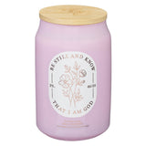 Be Still and Know Bali Gardens Scented Candle in a Glass Jar - Psalm 46:10 - KI Gifts Christian Supplies
