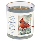 Because Someone We Love Is in Heaven Iced Vanilla Scented Candle in a Glass Jar - KI Gifts Christian Supplies