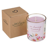 In Loving Memory Vetiver and Moss Scented Candle in a Glass Jar