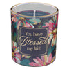 You Have Blessed My Life Rose and Cedar Scented Candle in a Glass Jar - KI Gifts Christian Supplies