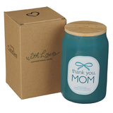 Thank You, Mom Fresh Air and Sea Salt Scented Candle in Glass Jar