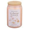 In Loving Memory Rainwater and Lily Scented Candle in a Glass Jar - KI Gifts Christian Supplies