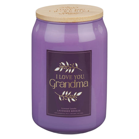 A Sweet Friendship Mediterranean Breeze Scented Candle in a Glass Jar