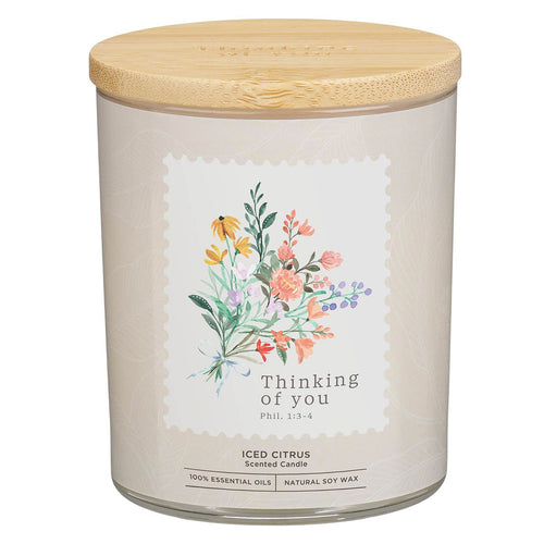 Thinking of You Iced Citrus Candle - Philippians 1:3-4