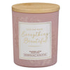 Everything Beautiful Calming Lotus Scented Candle in a Glass Jar - Ecclesiastes 3:11