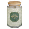 With You Always Fresh Air & Sea Salt Scented Candle in a Glass Jar - Matthew 28:20
