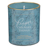 Prayer Changes Things Vanilla & Oakmoss Scented Candle in a Glass Jar