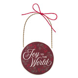 Joy to World Round Resin Ornament - KI Gifts Christian Supplies