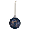 Oh Holy Night Blue Ceramic Ornament. - KI Gifts Christian Supplies