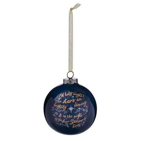 Adore Him Round Resin Christmas Ornament