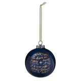 Oh Holy Night Blue Ceramic Ornament. - KI Gifts Christian Supplies