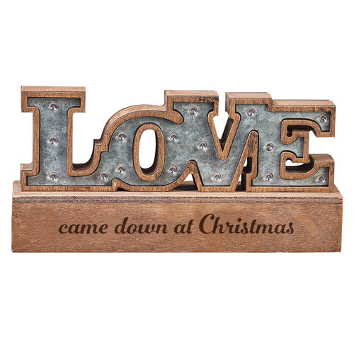 LOVE Tabletop Lighted Sign - KI Gifts Christian Supplies