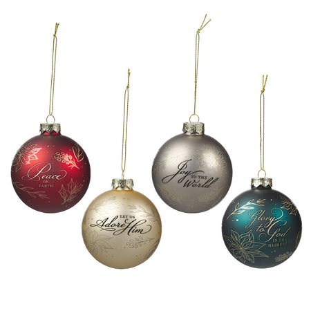 Joy to World Round Resin Ornament