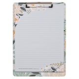 He Who Promised Is Faithful Teal Meadow Clipboard and Notepad - Hebrews 10:23