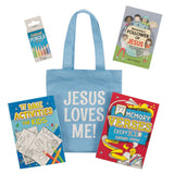 Blue Church Activity Kit for Kids - Ages 5 - 8 years