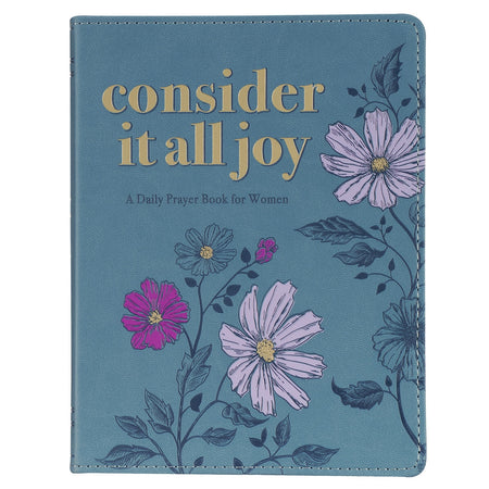 New Mercies Purple Floral Faux Leather Handy-sized Journal - Lamentations 3:22-23