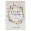 Godly Wisdom for Women White Faux Leather Devotional - KI Gifts Christian Supplies