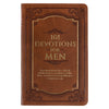 101 Devotions for Men Tawny Brown Faux Leather Devotional - 1 Timothy 6:11